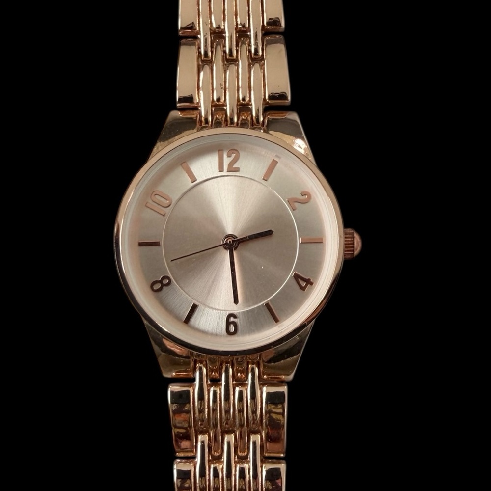 TIME AND TRU ROSE GOLD-TONE WOMEN’S WATCH